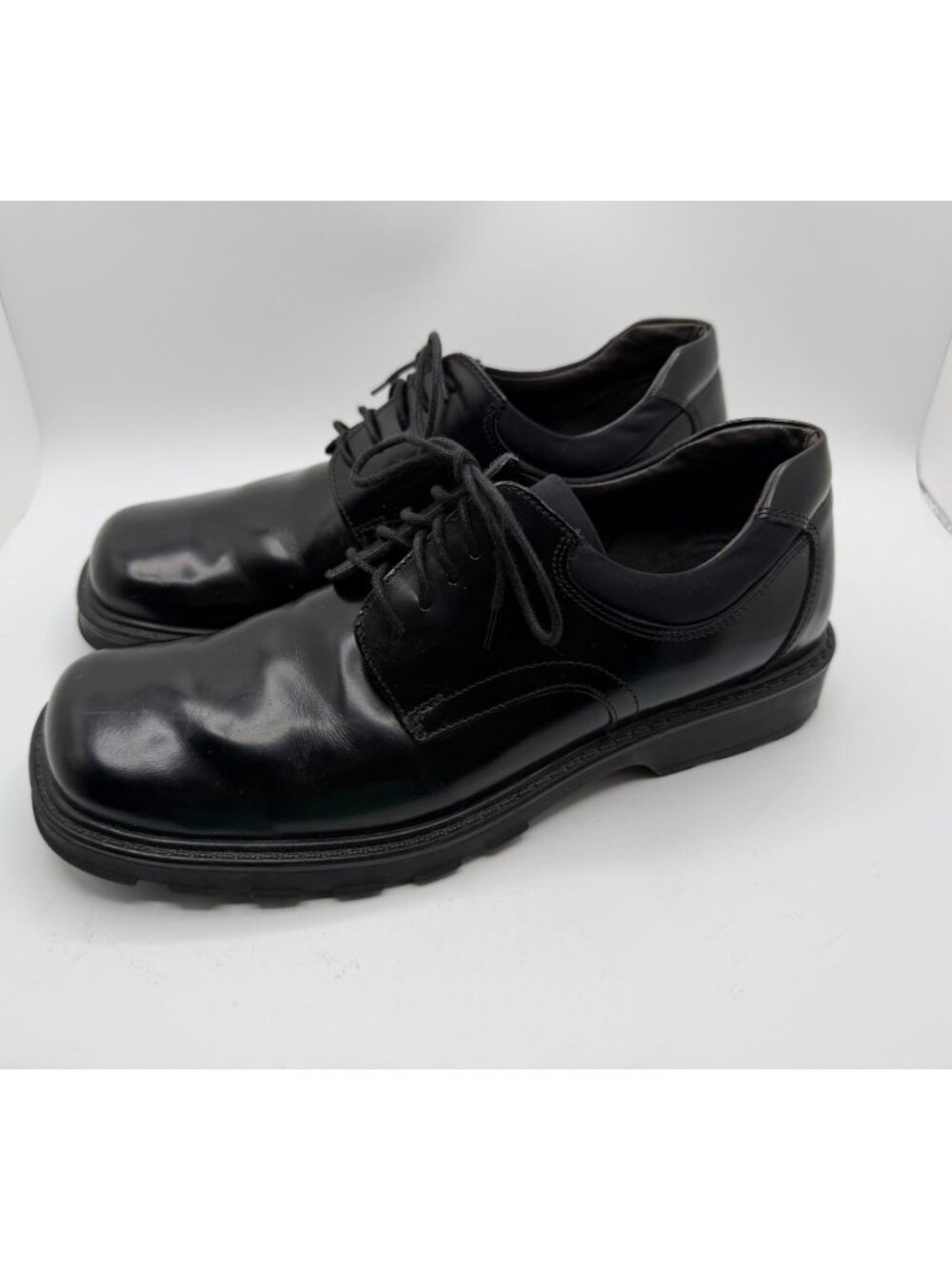 G.H. Bass Lace Up Oxfords Men's Size 8.5M Black Leather Dress Work Comfort Shoes